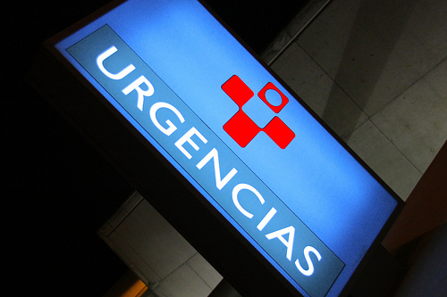 Hospital Emergency Sign Ugencias Tomás Fano